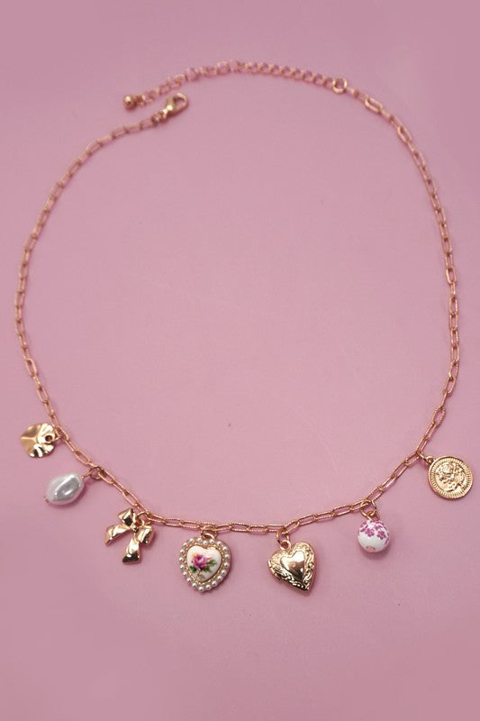Love letter charm necklace