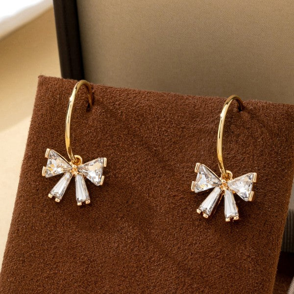 Crystal Bow Earrings