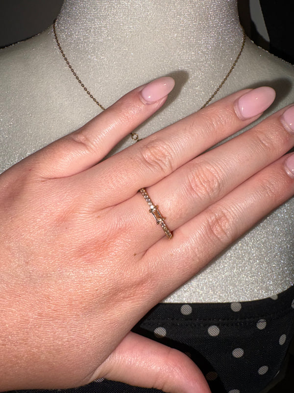 Baquettes ring (Crystal)